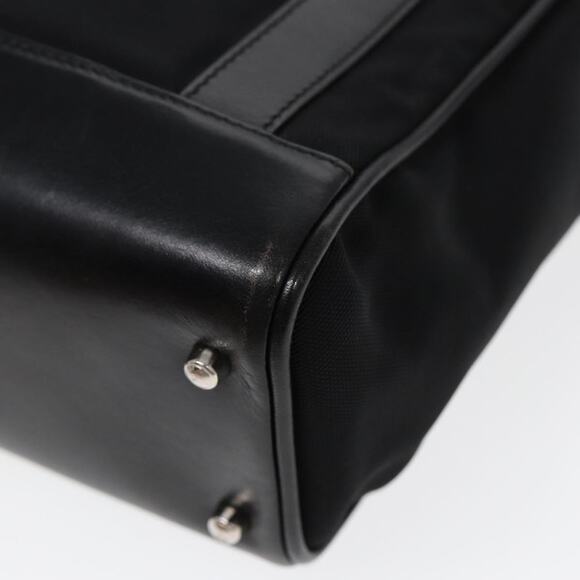 GUCCI Hand Bag Nylon Leather Black Silver 000 2854 0500 5 - Picture 10 of 16